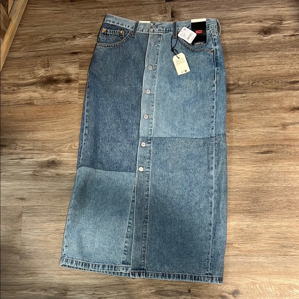 Levi’s premium patchwork skirt